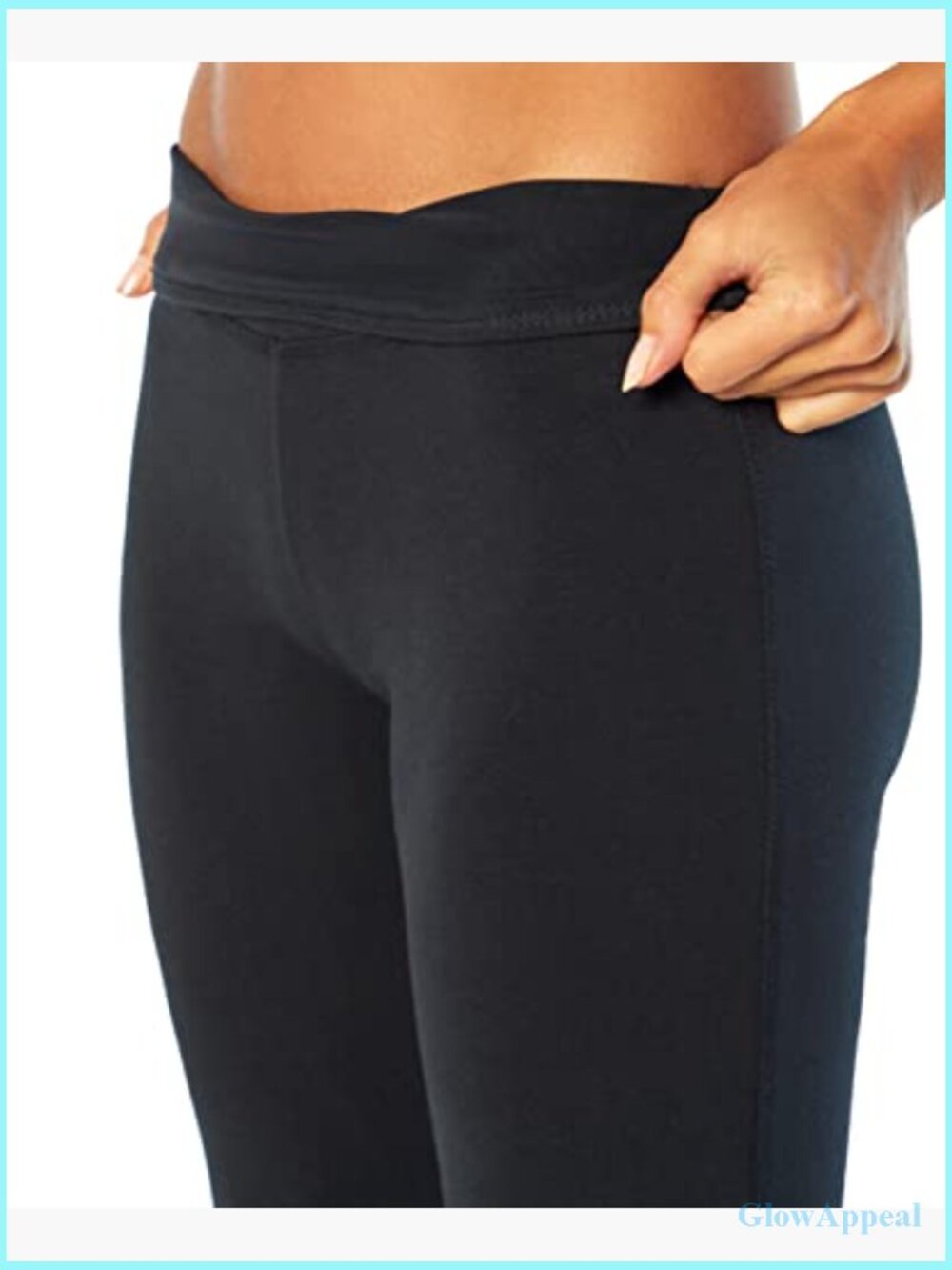 High Rise Tummy Control Capri Legging with Compression - Picture 4 of 7